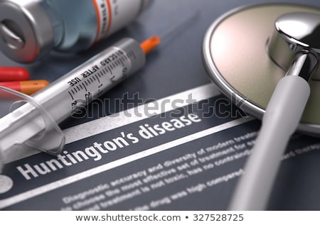 Foto stock: Huntingtons Disease Diagnosis Medical Concept