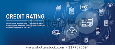 Foto stock: Credit Rating Concept Banner Header