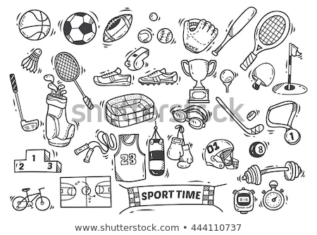 ストックフォト: Cartoon Cute Doodles Hand Drawn Sport Illustration