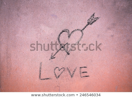 Stock fotó: Declaration Of Love Written On The Wall