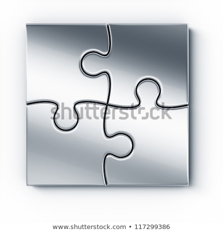Сток-фото: Metal Puzzle Pieces