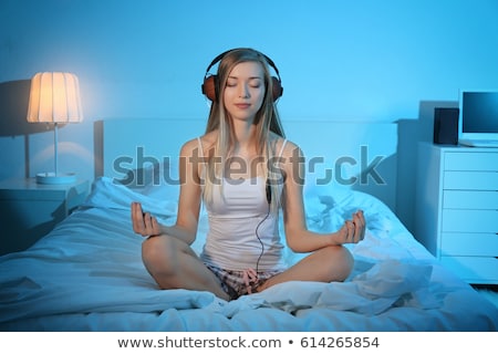 Foto stock: Meditation By Night