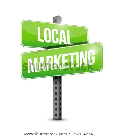 Сток-фото: Business Concept Local Marketing Waymark