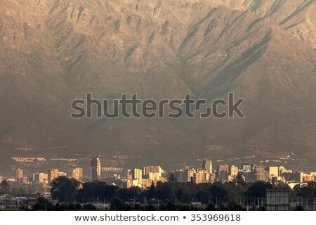 Foto stock: Downtown Of Santiago From The Airport