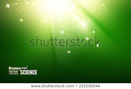 Stock fotó: Abstract Curve With Bokeh Green Background