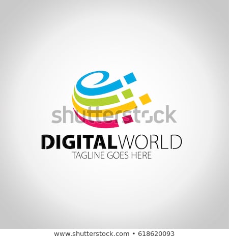 Zdjęcia stock: Communication World Logo Vector