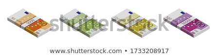 Stock photo: Pile Of Fifty Euro Banknotes