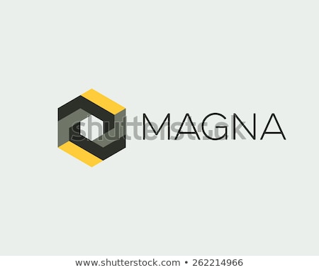Stock fotó: Abstract Logo Template Logic Puzzle Cube