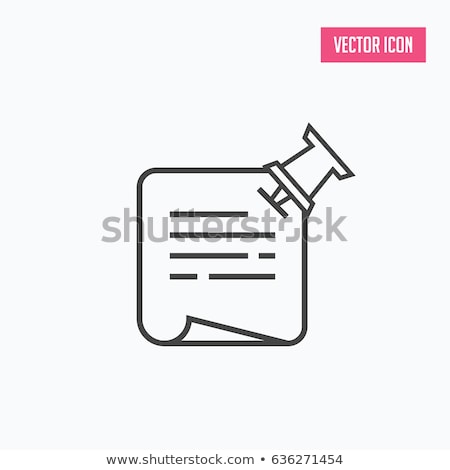 Сток-фото: Flat Vector Icon For Sticky Note