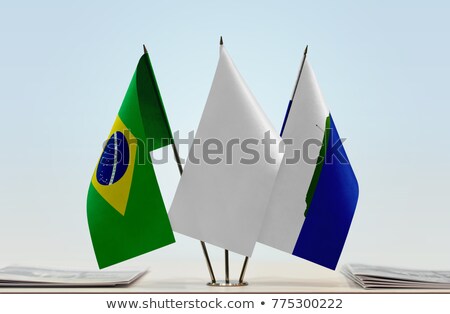 Foto stock: Brazil And Navassa Island Flags