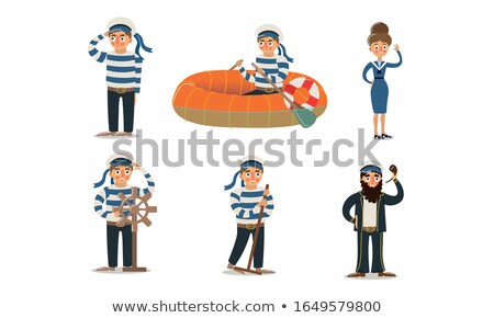 Stock photo: Woman In Sailor Costume - Marine Concept