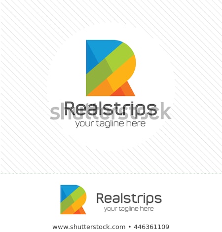 Stok fotoğraf: Business Corporate Spectrum Color Logo Design Template Simple A