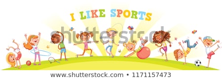 Stock photo: Kids Engaging In Different Activities