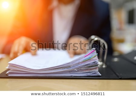 Stock photo: Business Company Accountant Holding Document Binder