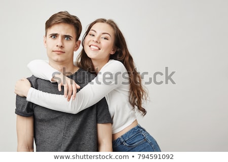 Stockfoto: Girl In The Arms Of Her Boyfriend