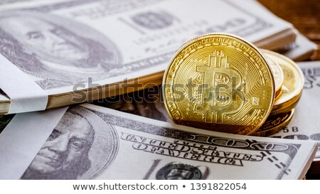 Stock fotó: Bitcoins And Dollars