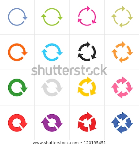 Stock fotó: Blue Arrow Circles