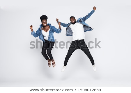 [[stock_photo]]: Portrait Of A Positive Young Afro American Man