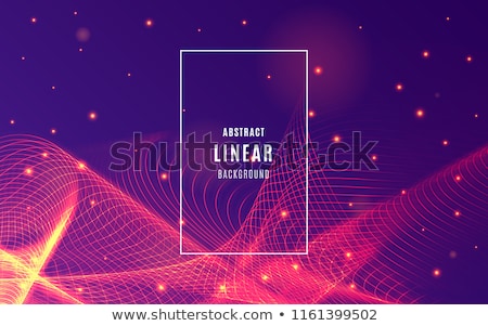 Stockfoto: Glowing Abstract Orange Particle Wave Background Design