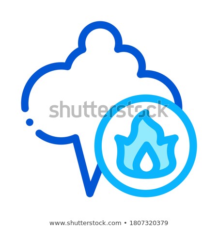 [[stock_photo]]: Liquefied Gas Comes Into Cloud Icon Vector Outline Illustration