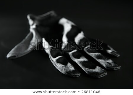 Brudna robota z metaforą czarnych rękawiczek Zdjęcia stock © lunamarina