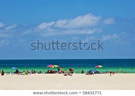 Stock fotó: Beachlife At The White Beach In South Miami