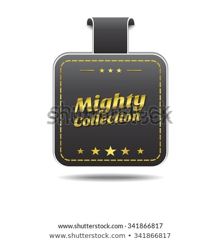 Сток-фото: Mighty Collection Golden Vector Icon Design