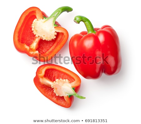 ストックフォト: Red Bell Pepper Half