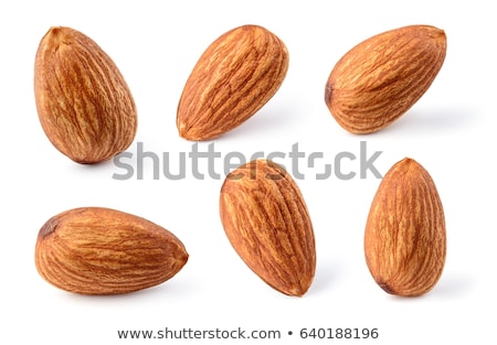 Foto d'archivio: Almonds Isolated On White Background