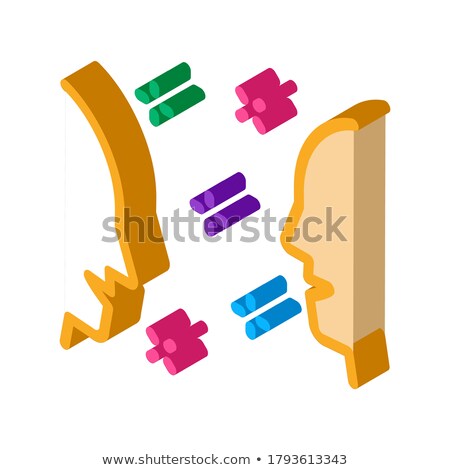Human Lovely Look Isometric Icon Vector Illustration [[stock_photo]] © pikepicture