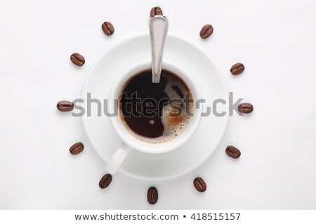 Stock photo: Cup Of Coffee And Dial