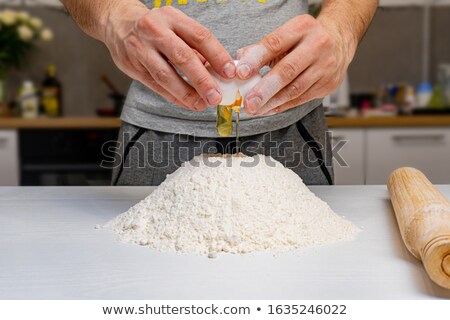 Stok fotoğraf: Man Trying His Hand At Baking