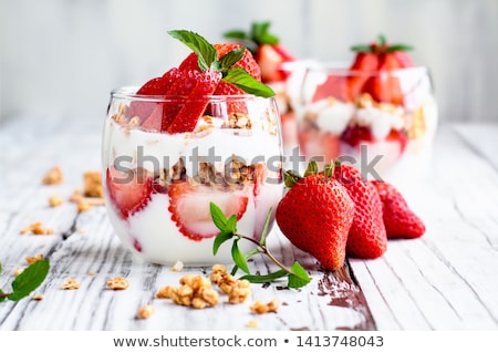 Foto stock: Strawberry Dessert