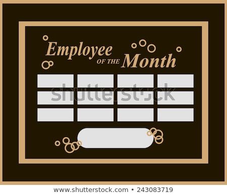 Сток-фото: Employee Of The Month Award Kit