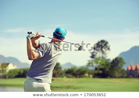 Stock fotó: Golf Player Repairing Divot