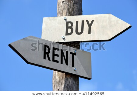 ストックフォト: For Rent Signpost On Sky
