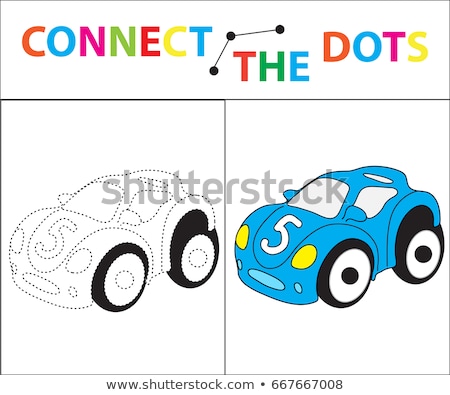 ストックフォト: Childrens Educational Game For Motor Skills Connect The Dots Picture For Children Of Preschool Ag