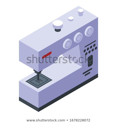 ストックフォト: Sewing Machine Isometric Icon Vector Illustration