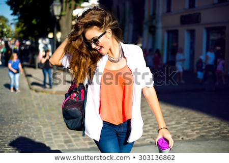 Stock photo: Young Woman In Fashion Concept