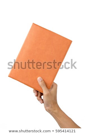 Zdjęcia stock: Hand Holding A Diary
