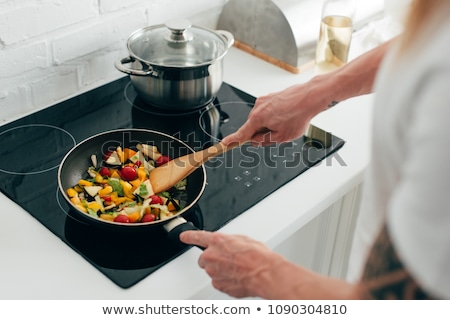 Stock photo: Pan Fried Vegetables