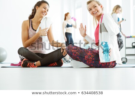 Foto stock: Friend After Yoga Class
