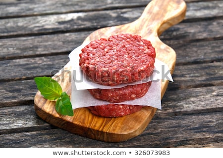 ストックフォト: Beef Burger Patties