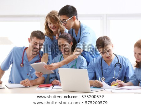 Zdjęcia stock: Asian Students Having Lecture