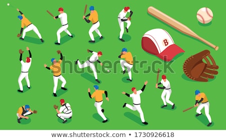 Stok fotoğraf: Baseball Player Vector Illustration