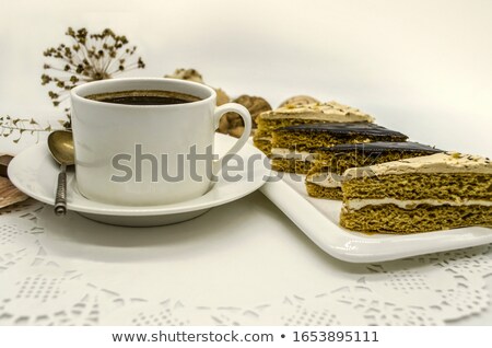 Stock photo: White Openwork Saucer