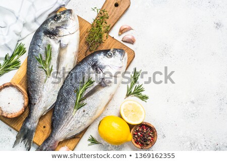 Stock photo: Fresh Uncooked Dorado