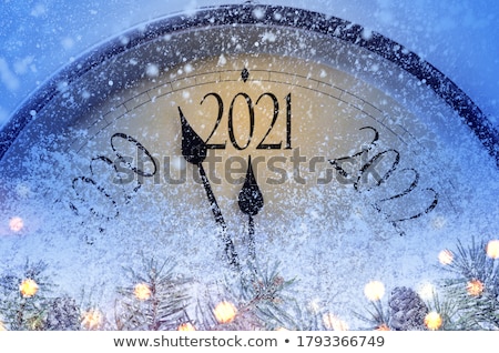 Stock photo: New Year Background With Decoration Balls