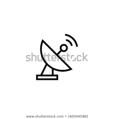 Foto d'archivio: Satellite Dish Icon On White Background