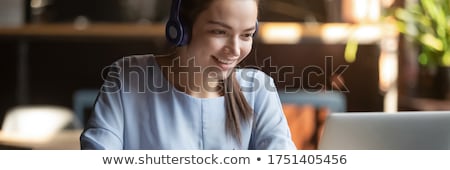 Stockfoto: Online Tutor Concept Banner Header